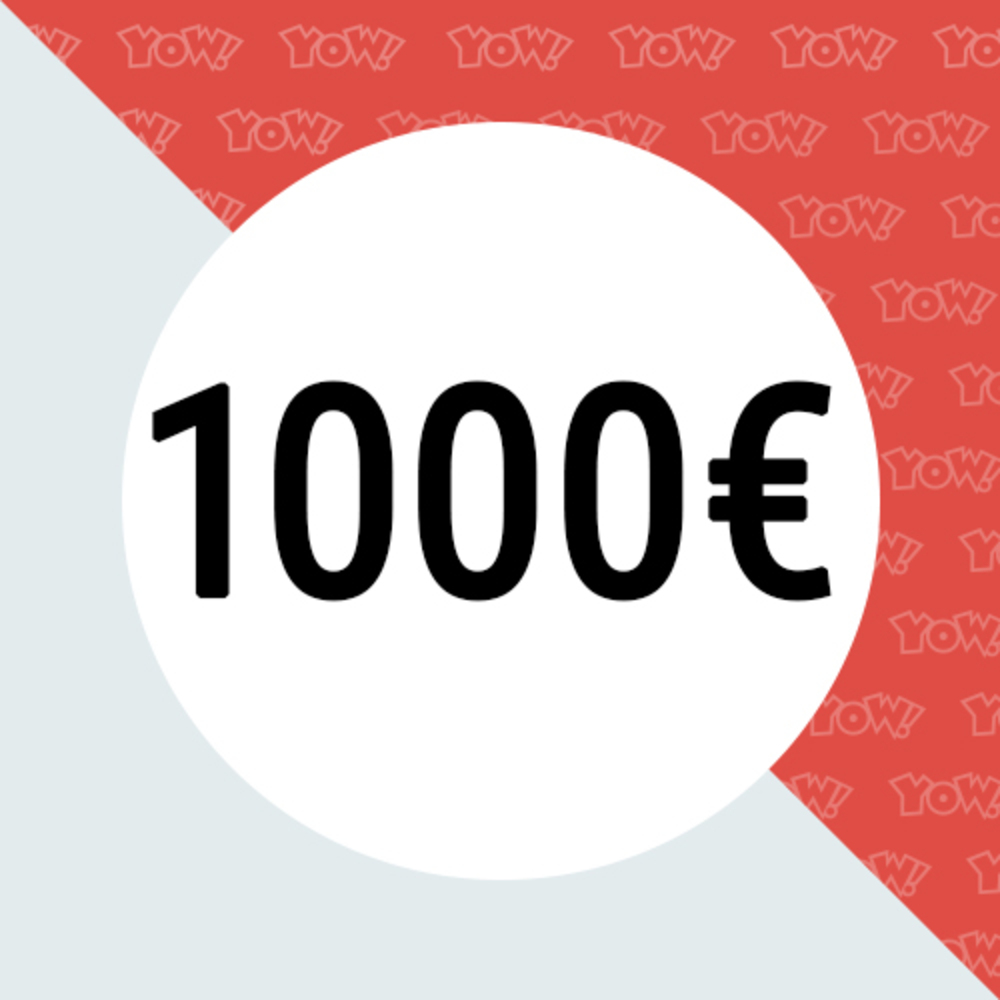 YOW! Einkaufsgutschein im Wert von 1000 EUR