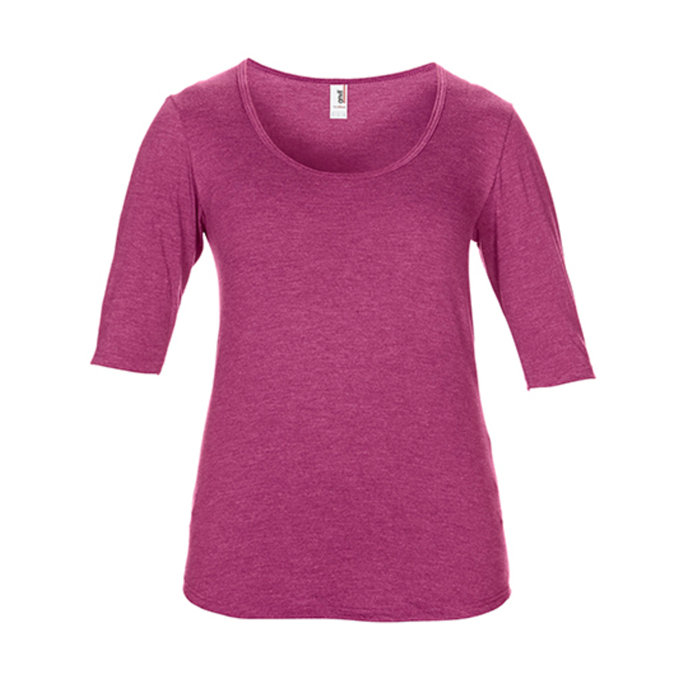 Women’s Tri-Blend Deep Scoop 1/2 Sleeve Tee