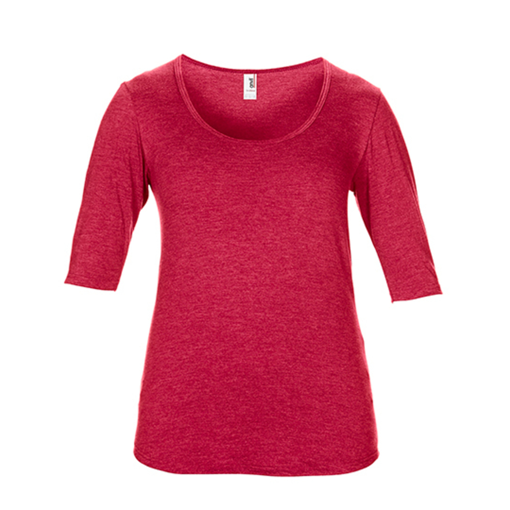 Women’s Tri-Blend Deep Scoop 1/2 Sleeve Tee