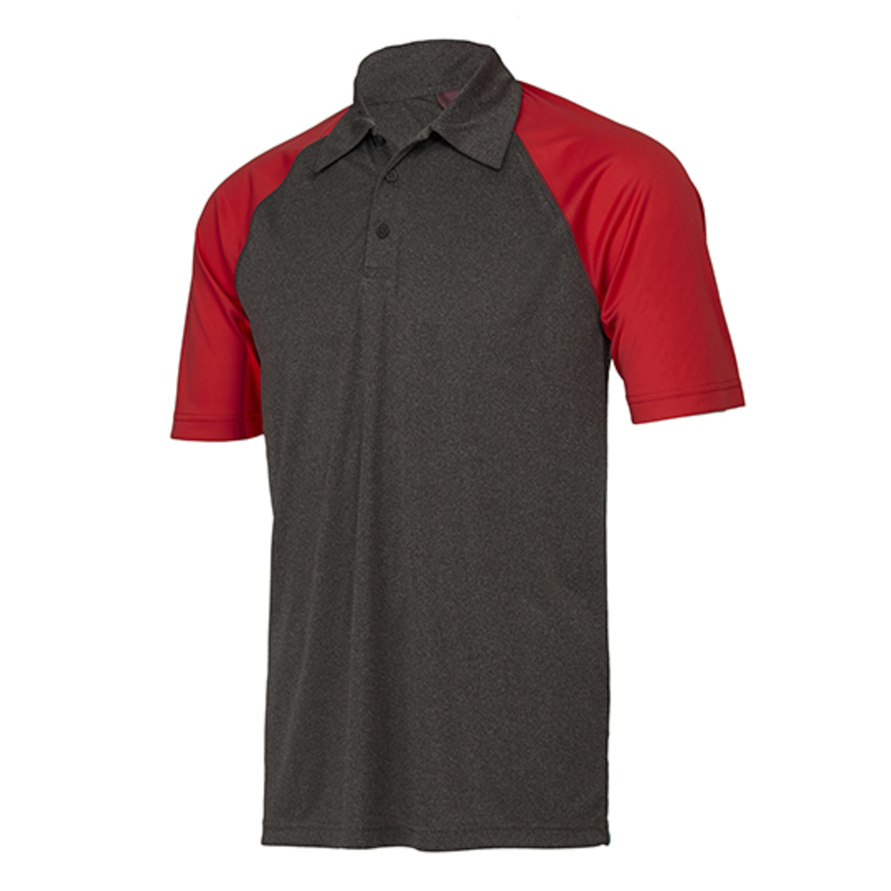 Unisex Performance 3-Button Raglan Polo