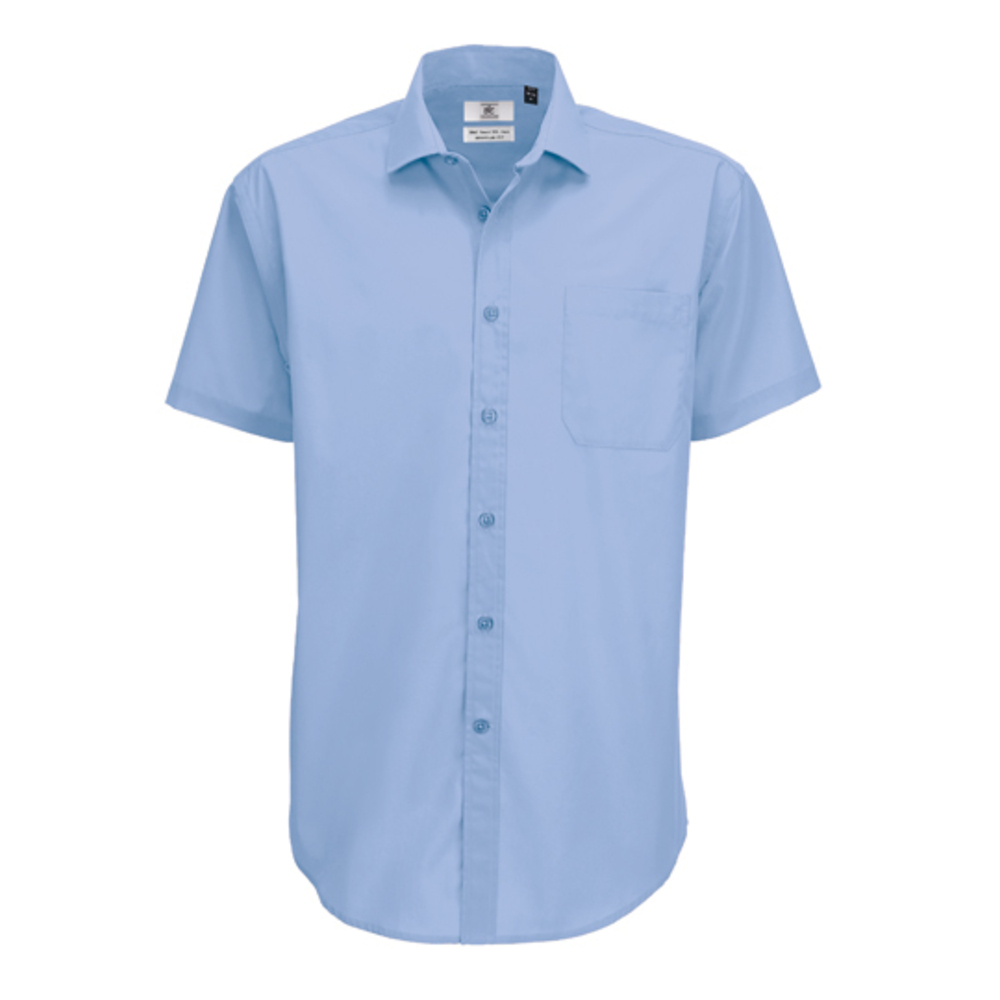 Poplin Shirt Smart Short Sleeve / Men