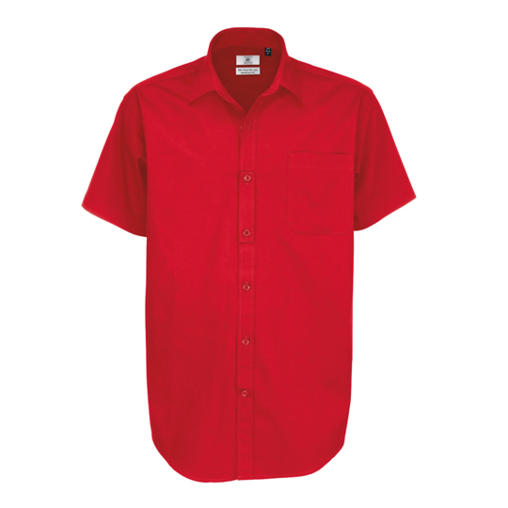 Twill Shirt Sharp Short Sleeve / Men