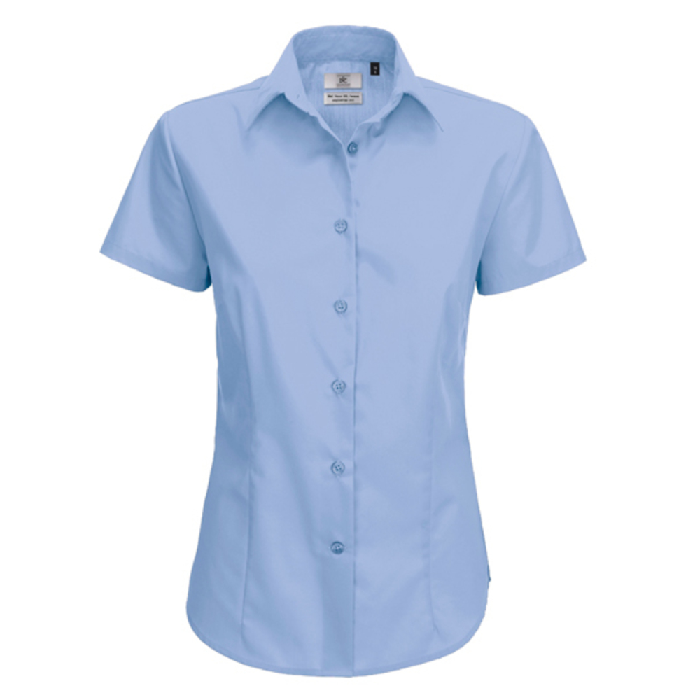 Poplin Shirt Smart Short Sleeve / Women