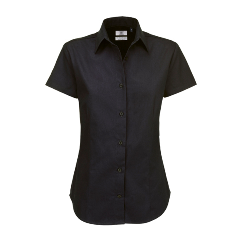 Twill Shirt Sharp Short Sleeve / Women