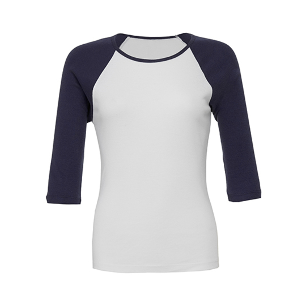 3/4-Sleeve Contrast Raglan T-Shirt
