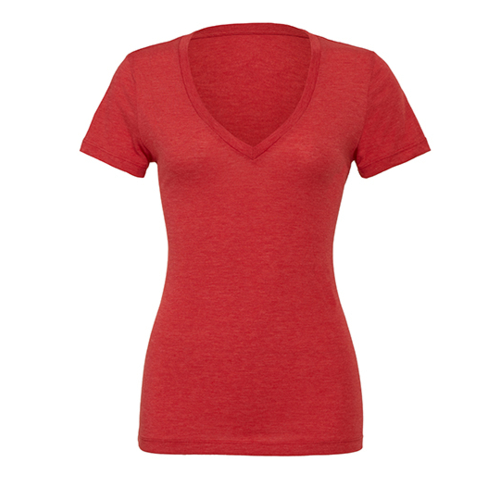 Women´s Triblend Deep V-Neck T-Shirt