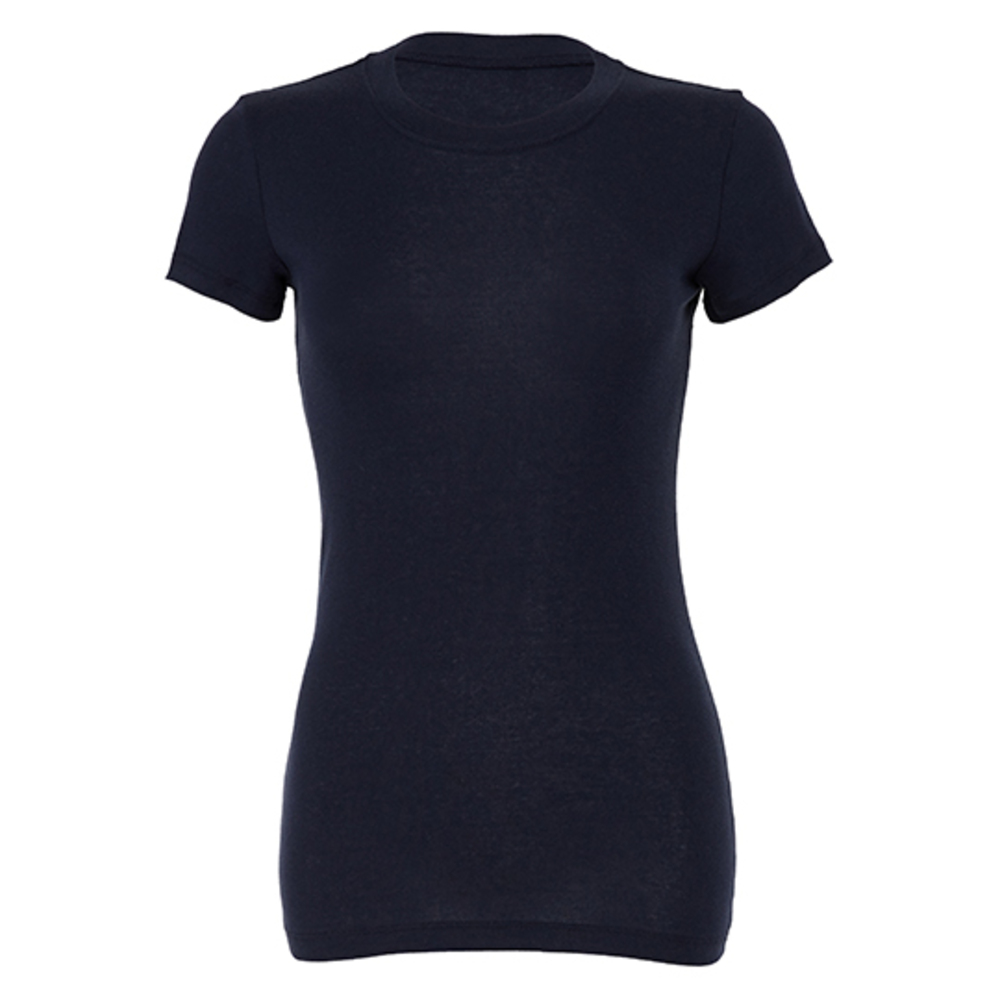 Sheer Rib Crew Neck T-Shirt