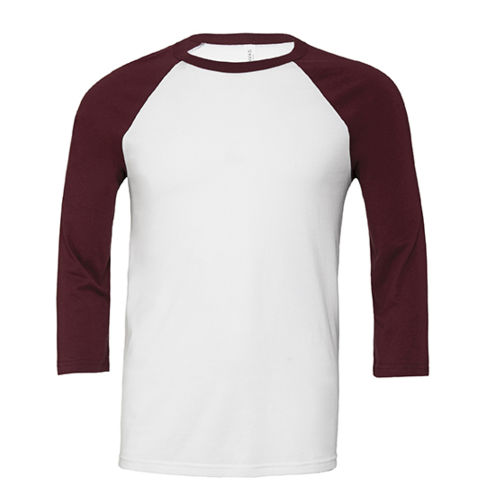 Unisex 3 / 4 Sleeve Baseball T-Shirt