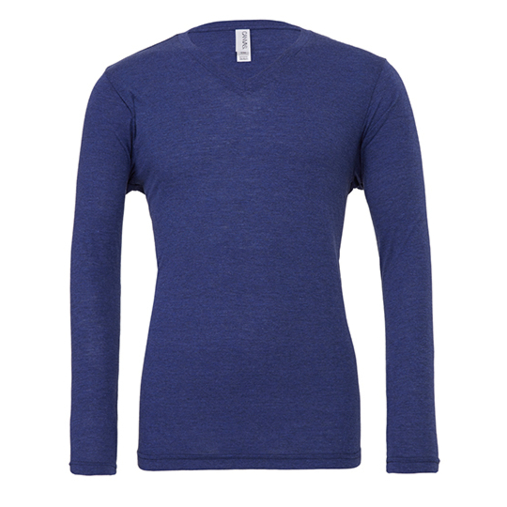 Unisex Jersey Long Sleeve V-Neck T-Shirt