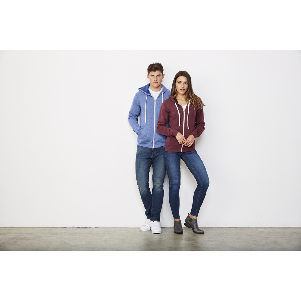 Unisex Triblend Full Zip Hoodie
