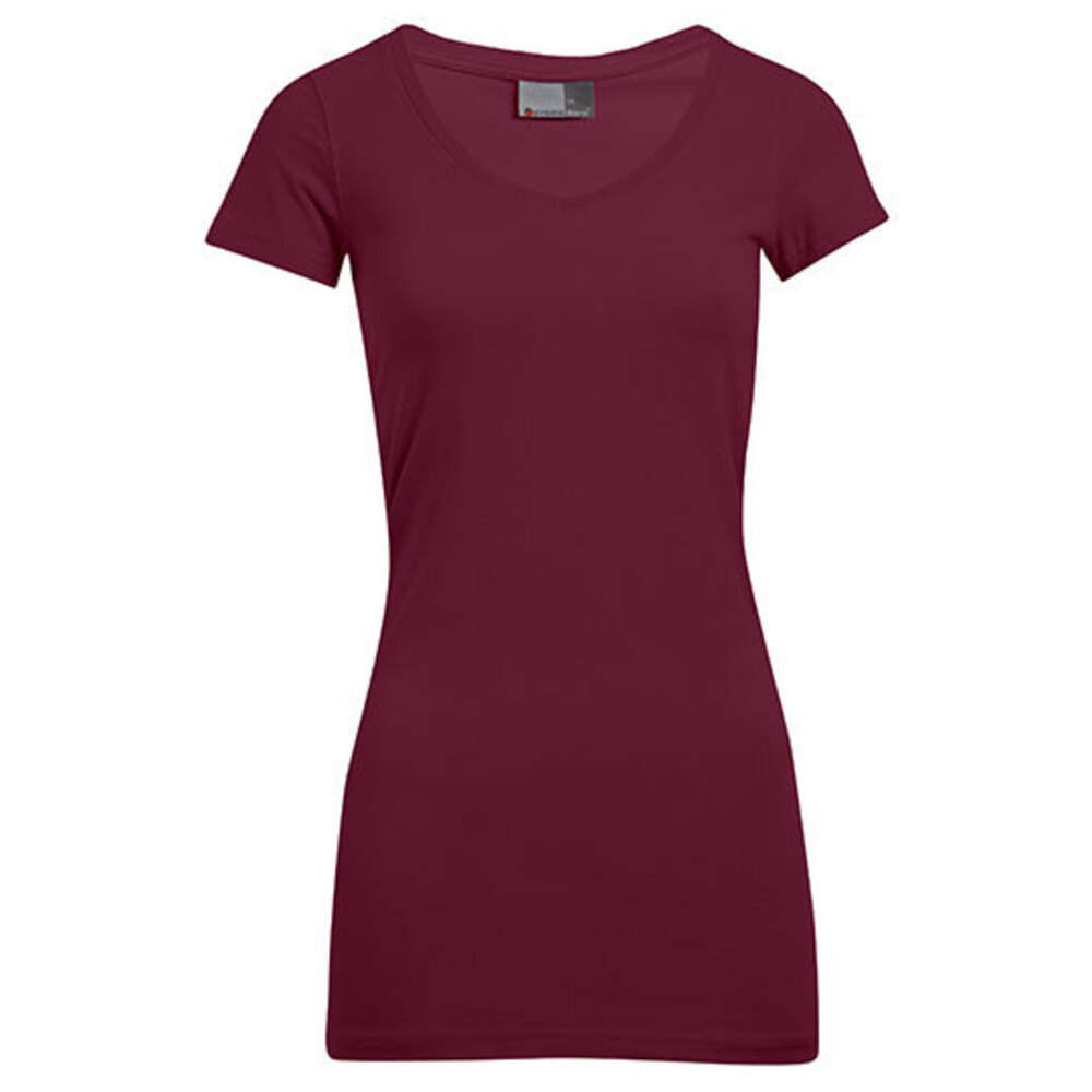 Women's Slim Fit V-Neck-T Long