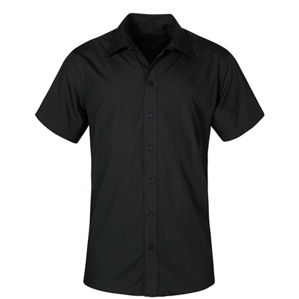 Chemise homme en popeline manches courtes