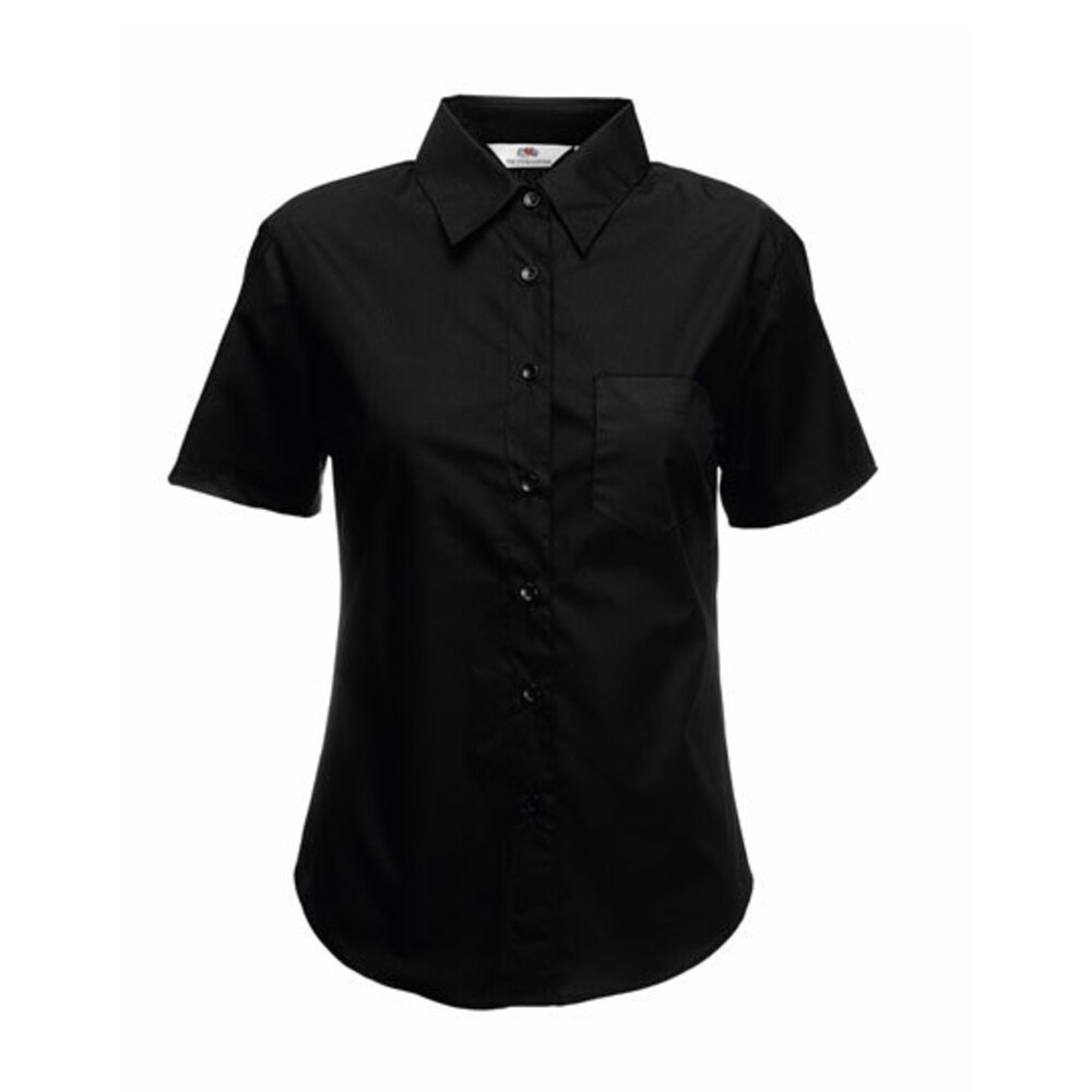 Short Sleeve Poplin Shirt Lady-Fit