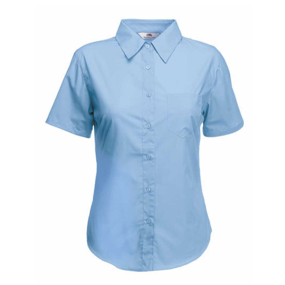 Short Sleeve Poplin Shirt Lady-Fit