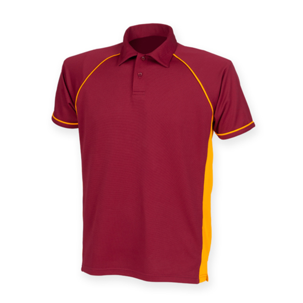 Mens Piped Performance Polo