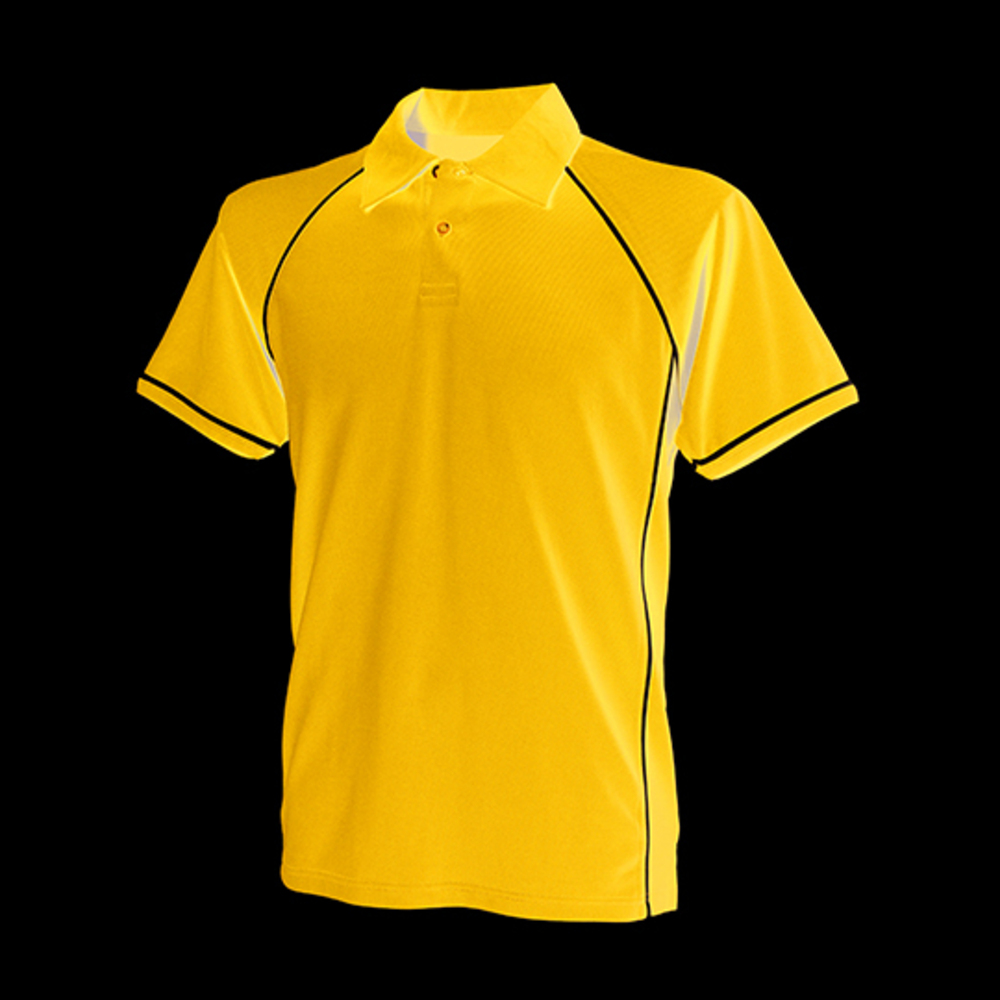 Mens Piped Performance Polo