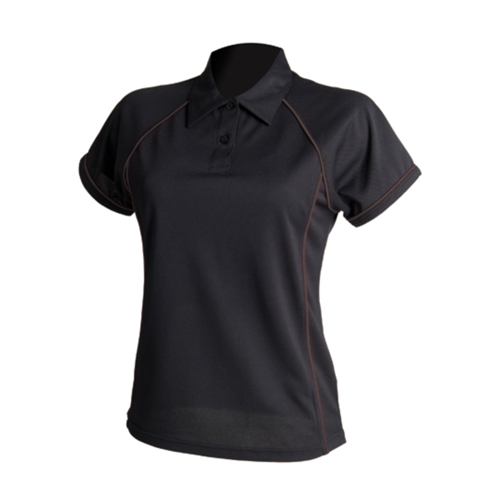 Ladies Piped Performance Polo