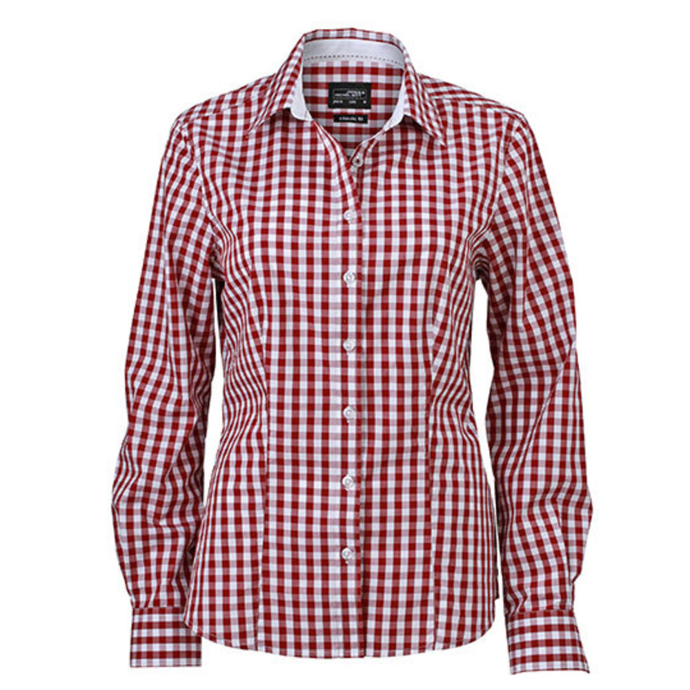Ladies` Checked Blouse