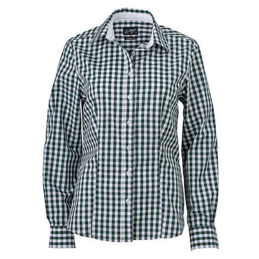 Ladies` Checked Blouse