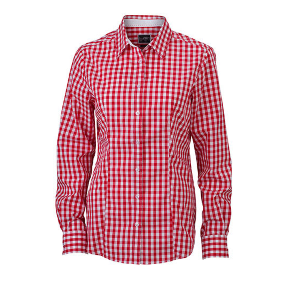 Ladies` Checked Blouse