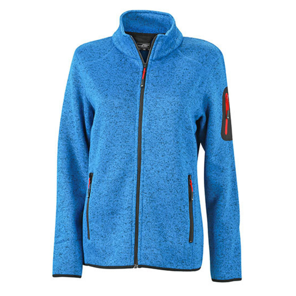 Ladies` Knitted Fleece Jacket