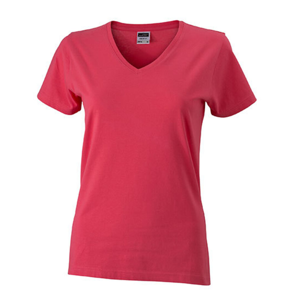 Ladies` Slim Fit V-T