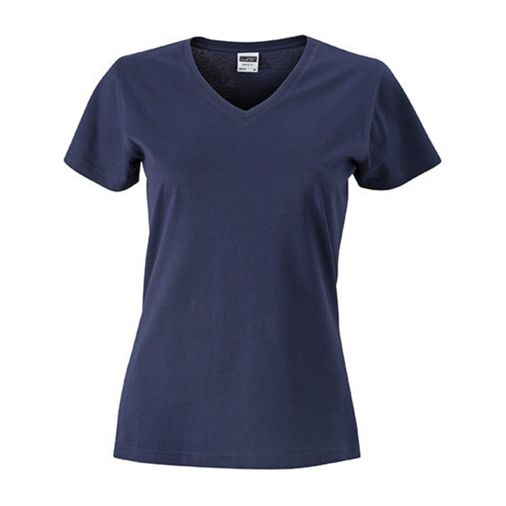 Ladies` Slim Fit V-T