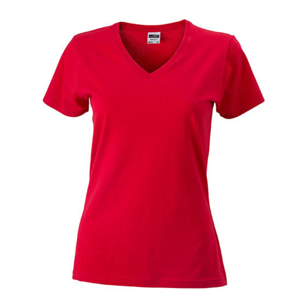 Ladies` Slim Fit V-T