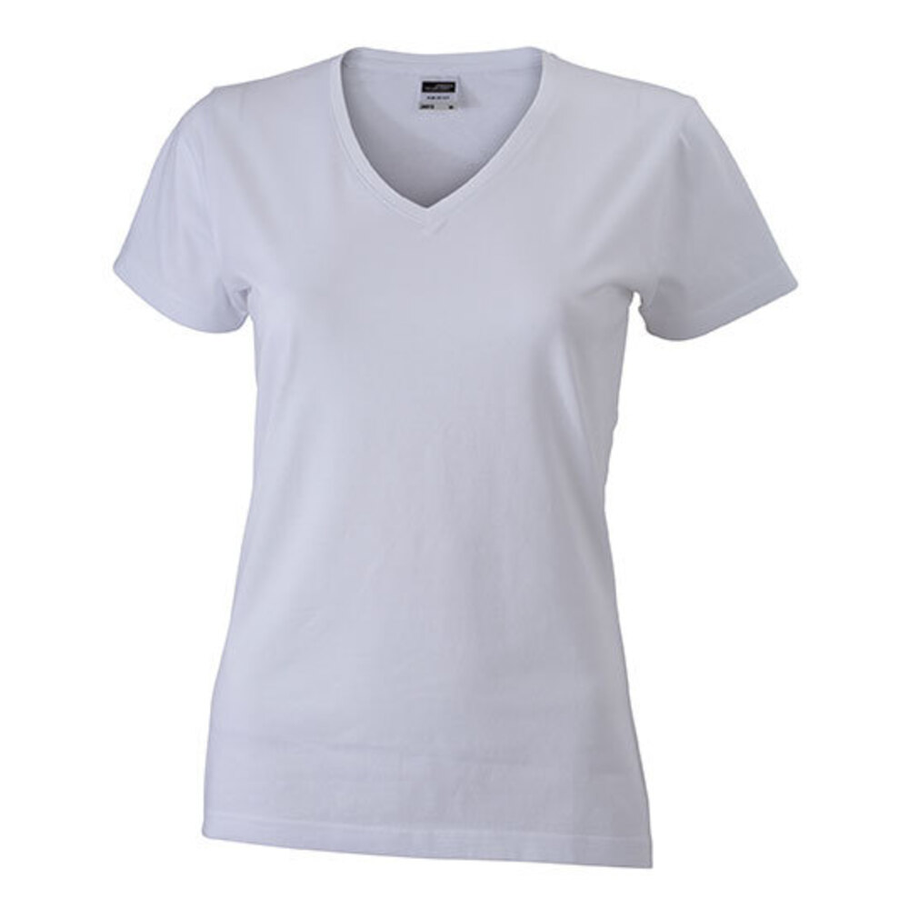 Ladies` Slim Fit V-T