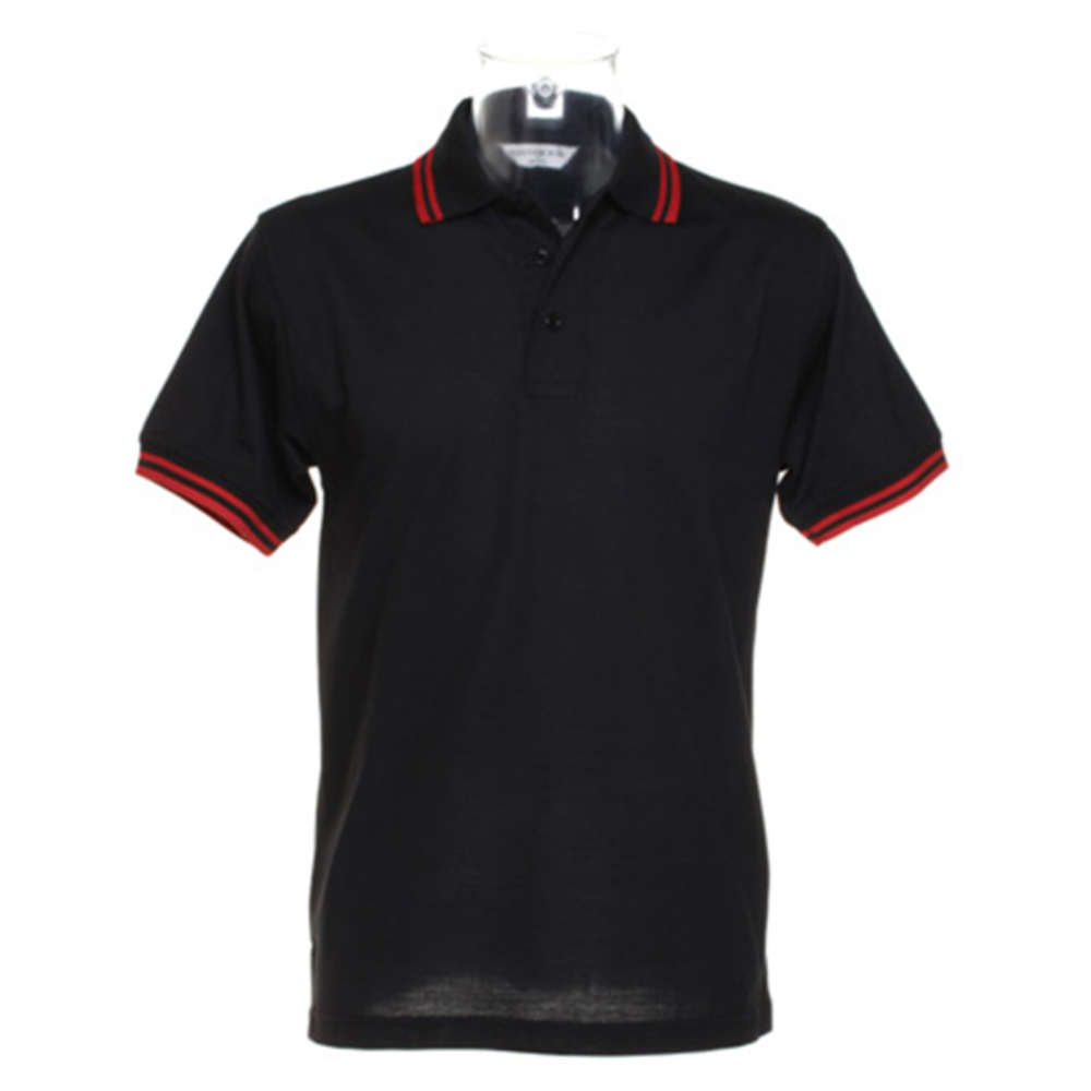 Tipped collar polo