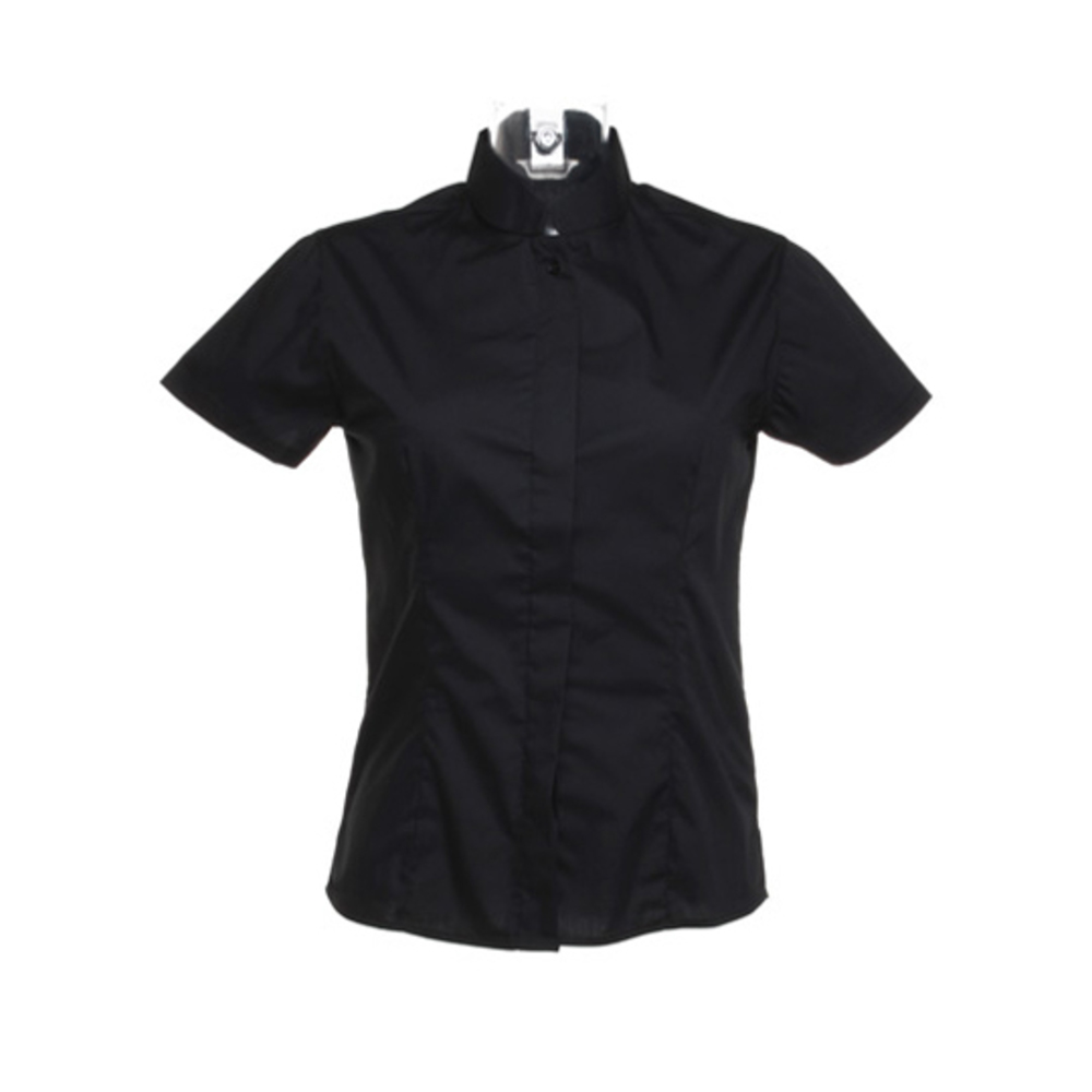 Women´s Bar Shirt Mandarin Collar Shortsleeve