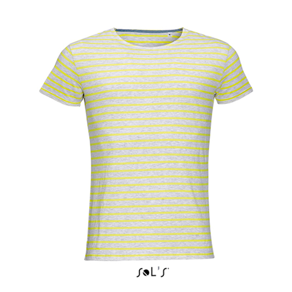 Men`s Round Neck Striped T-Shirt Miles