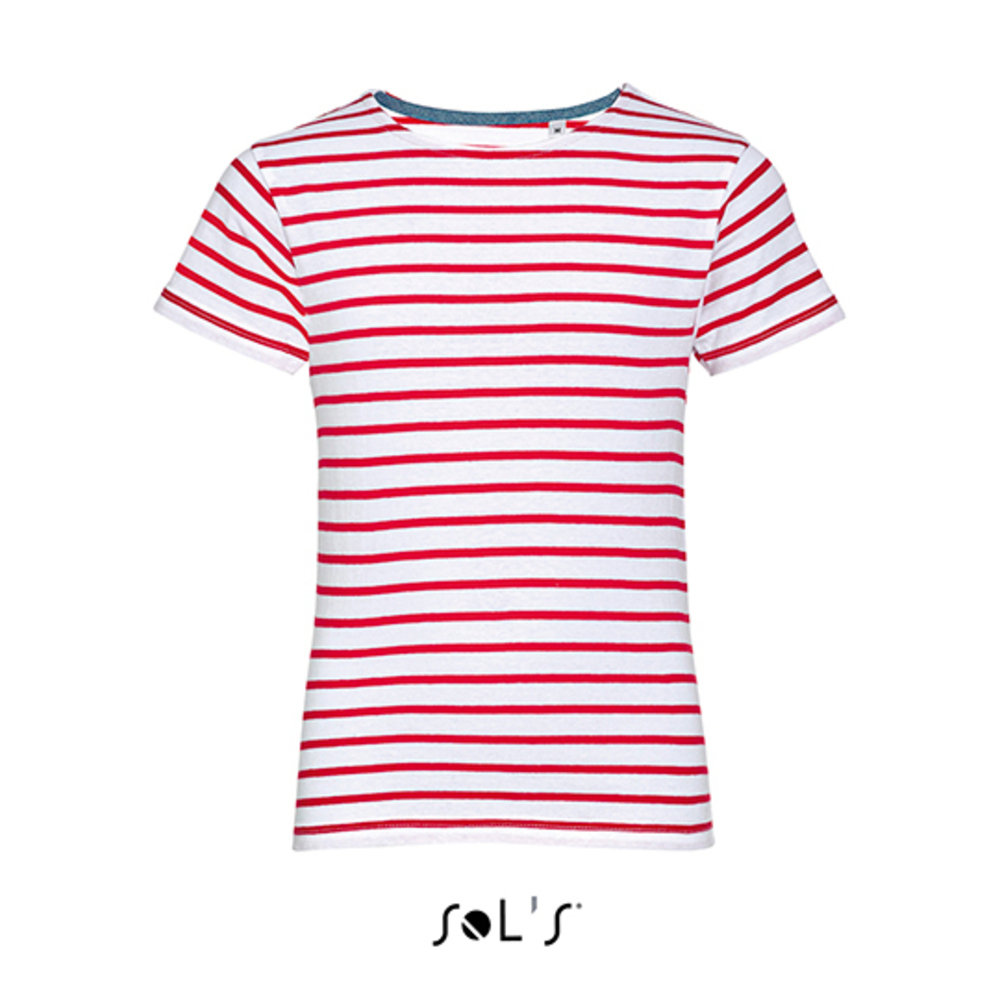Kids Round Neck Striped T-Shirt Miles