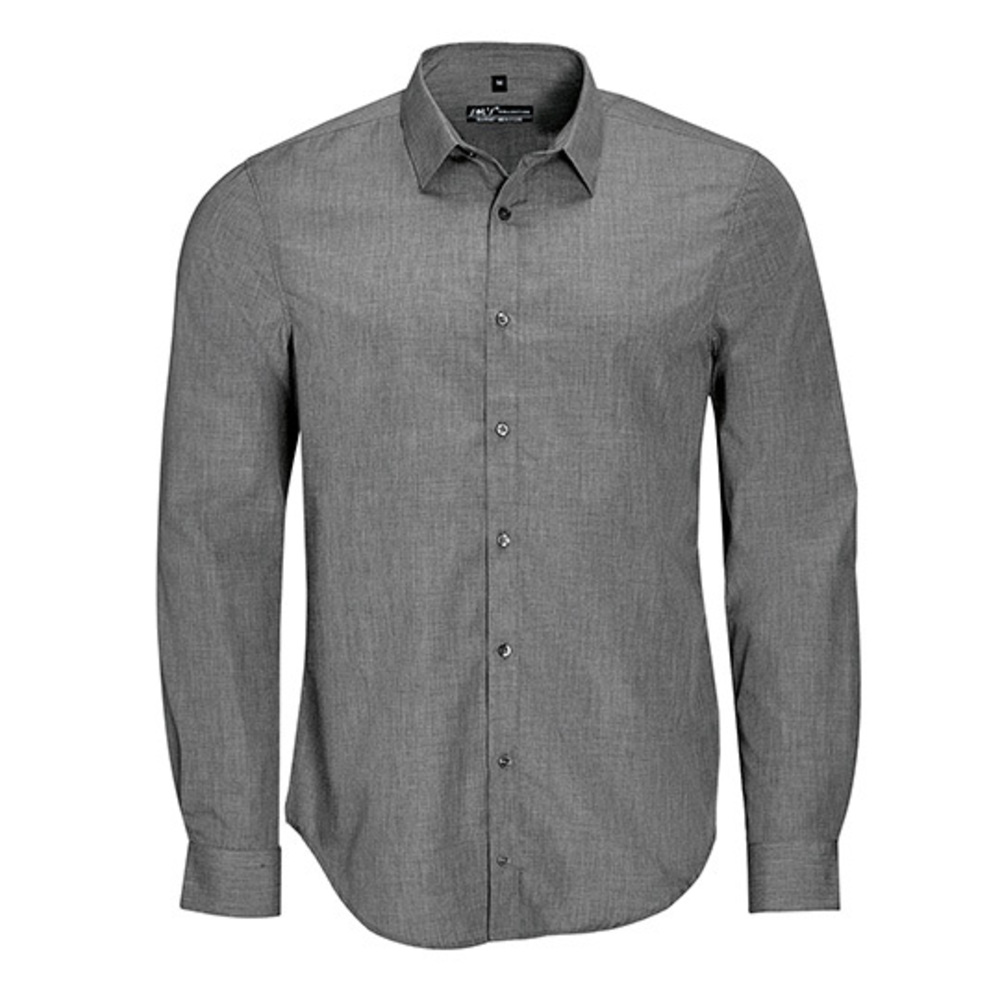 Men`s Long Sleeve Poplin Shirt Barnet
