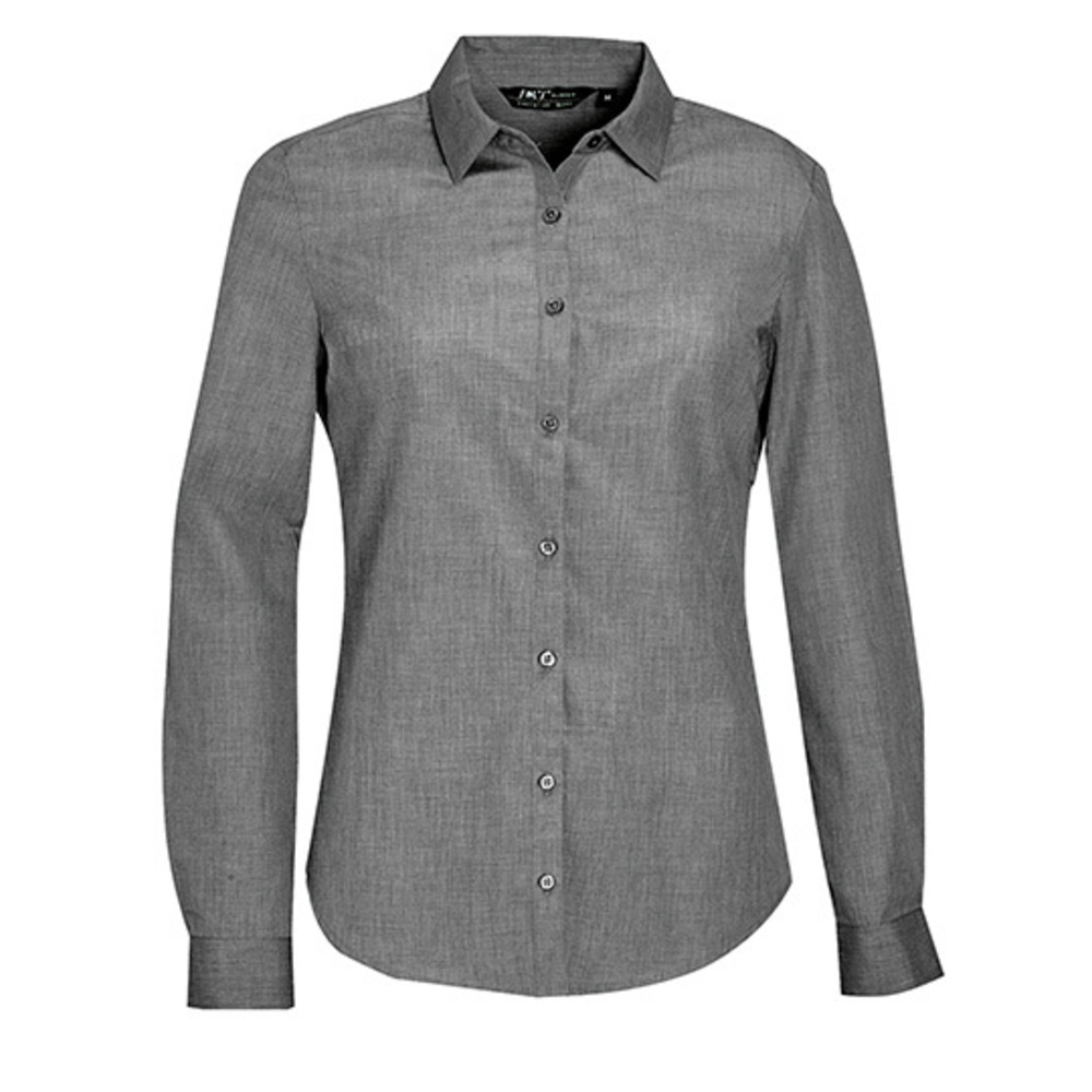 Women`s Long Sleeve Poplin Shirt Barnet