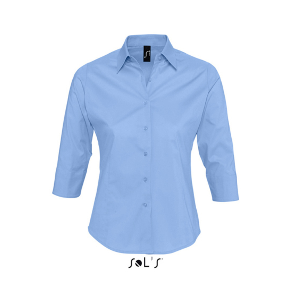 Damen Stretch-3/4-Armbluse Effect