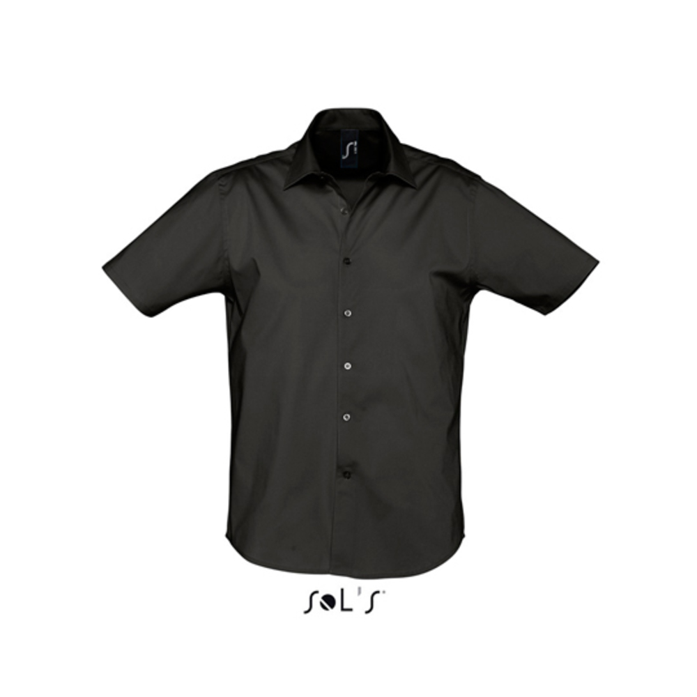 Herren Stretch-Kurzarmhemd Broadway