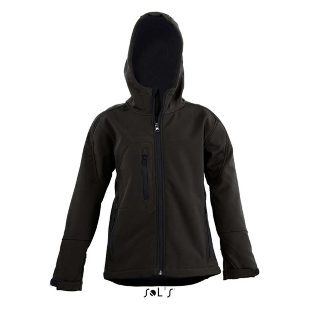 Kids Hooded Softshell Jacke Replay