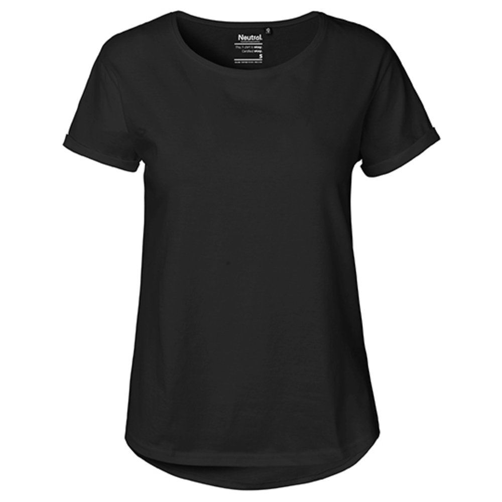 Ladies Roll Up Sleeve T-Shirt