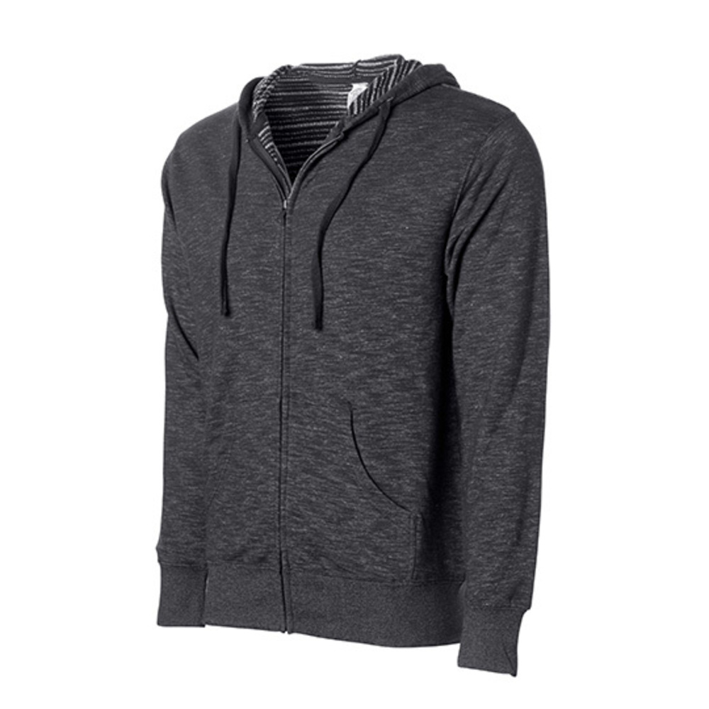 Men´s Midweight Baja Stripe French Terry zip Hood