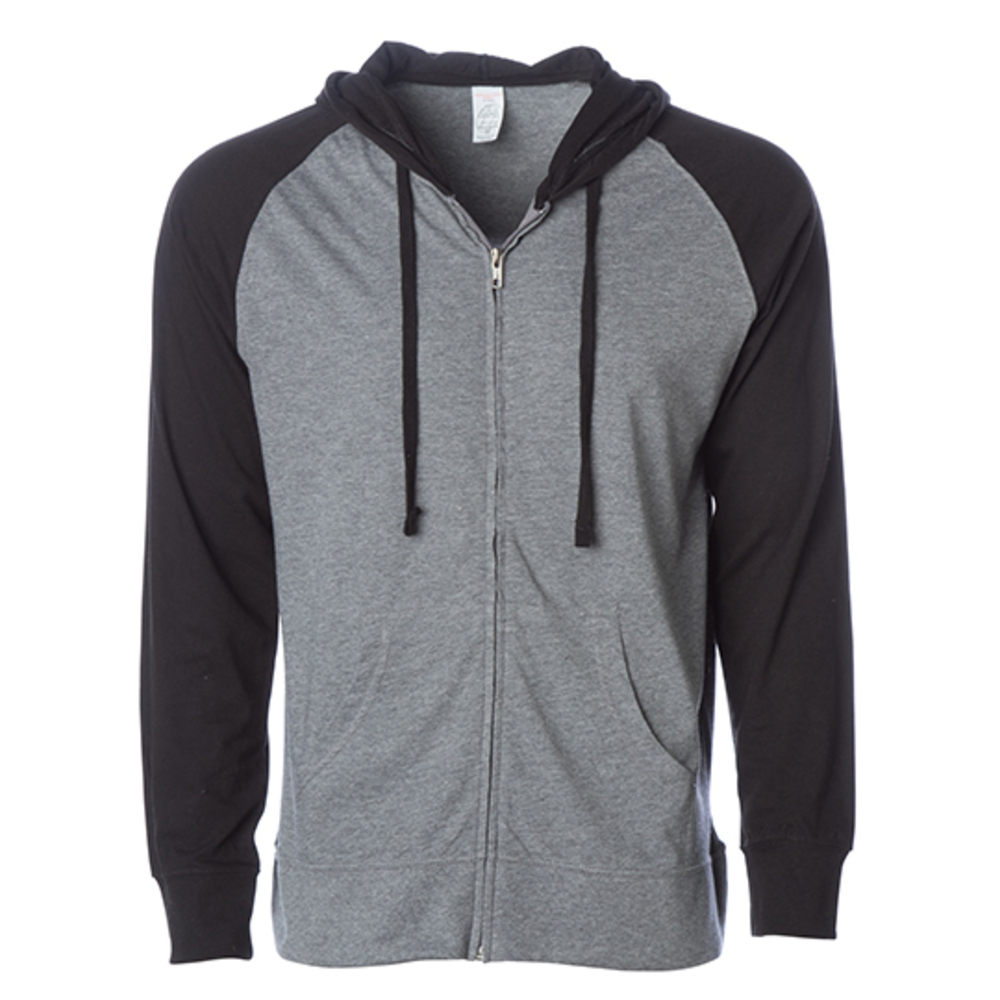 Men´s Lightweight Jersey Raglan Zip Hood