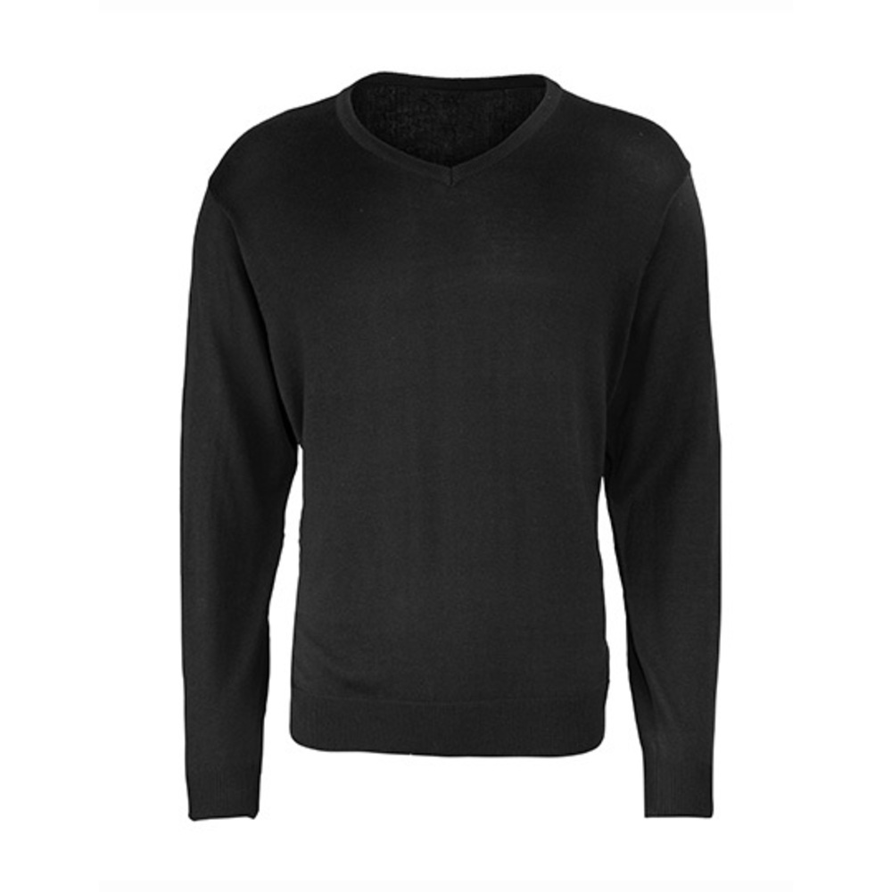 Mens V-Neck Knitted Sweater