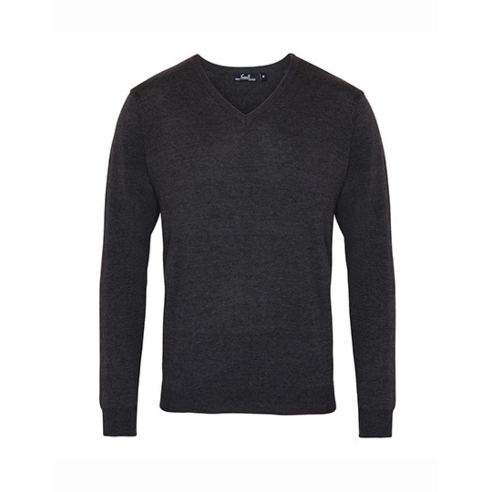 Mens V-Neck Knitted Sweater