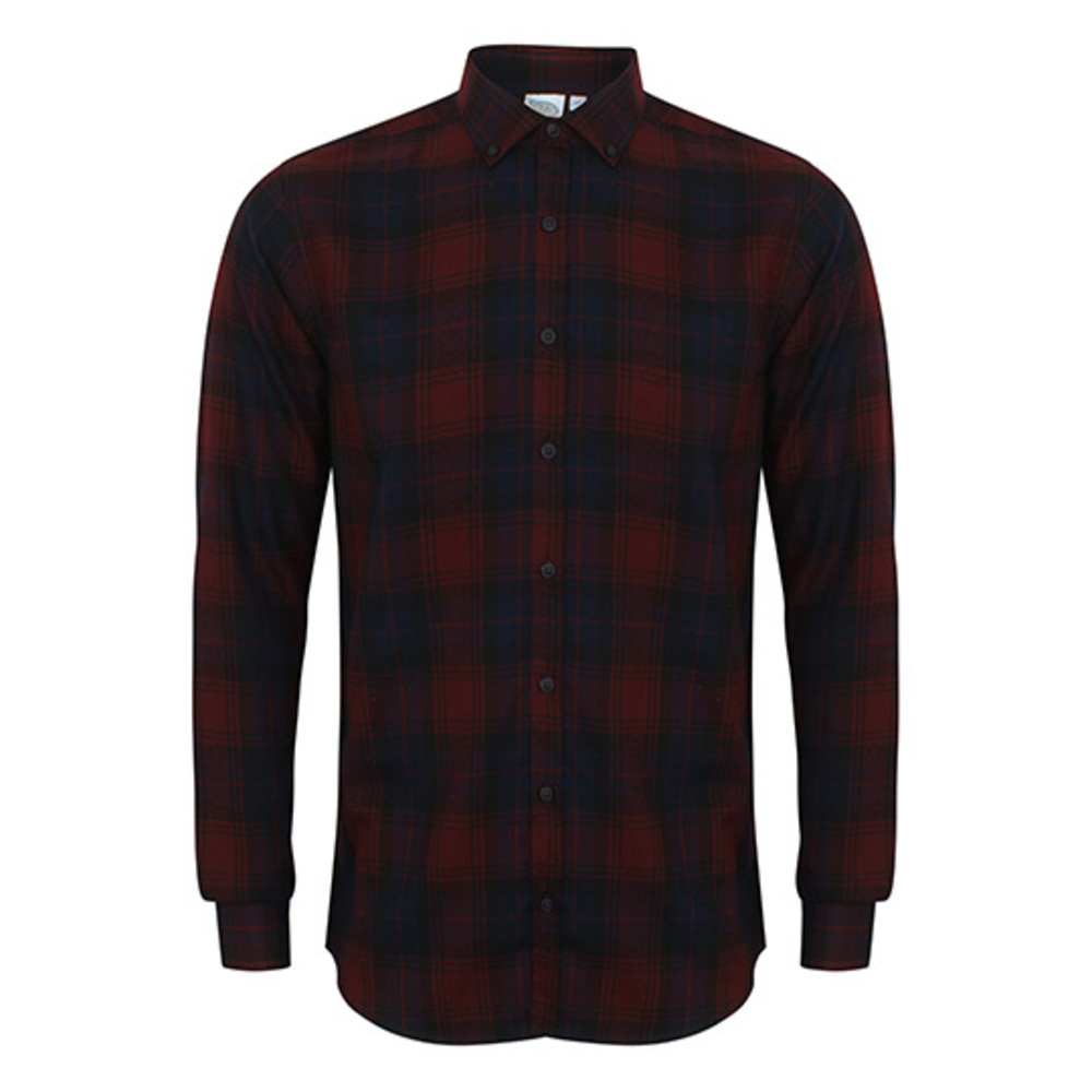 Men`s Brushed Check Casual Shirt