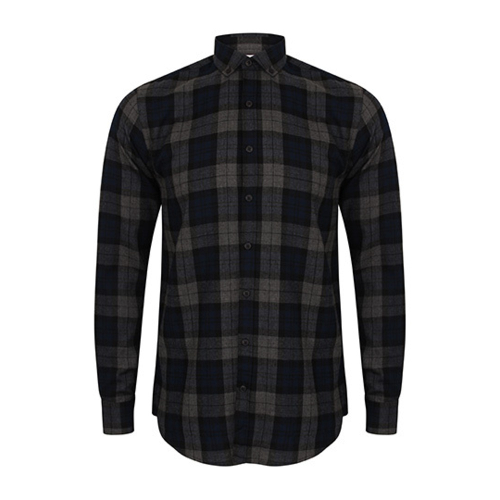 Men`s Brushed Check Casual Shirt