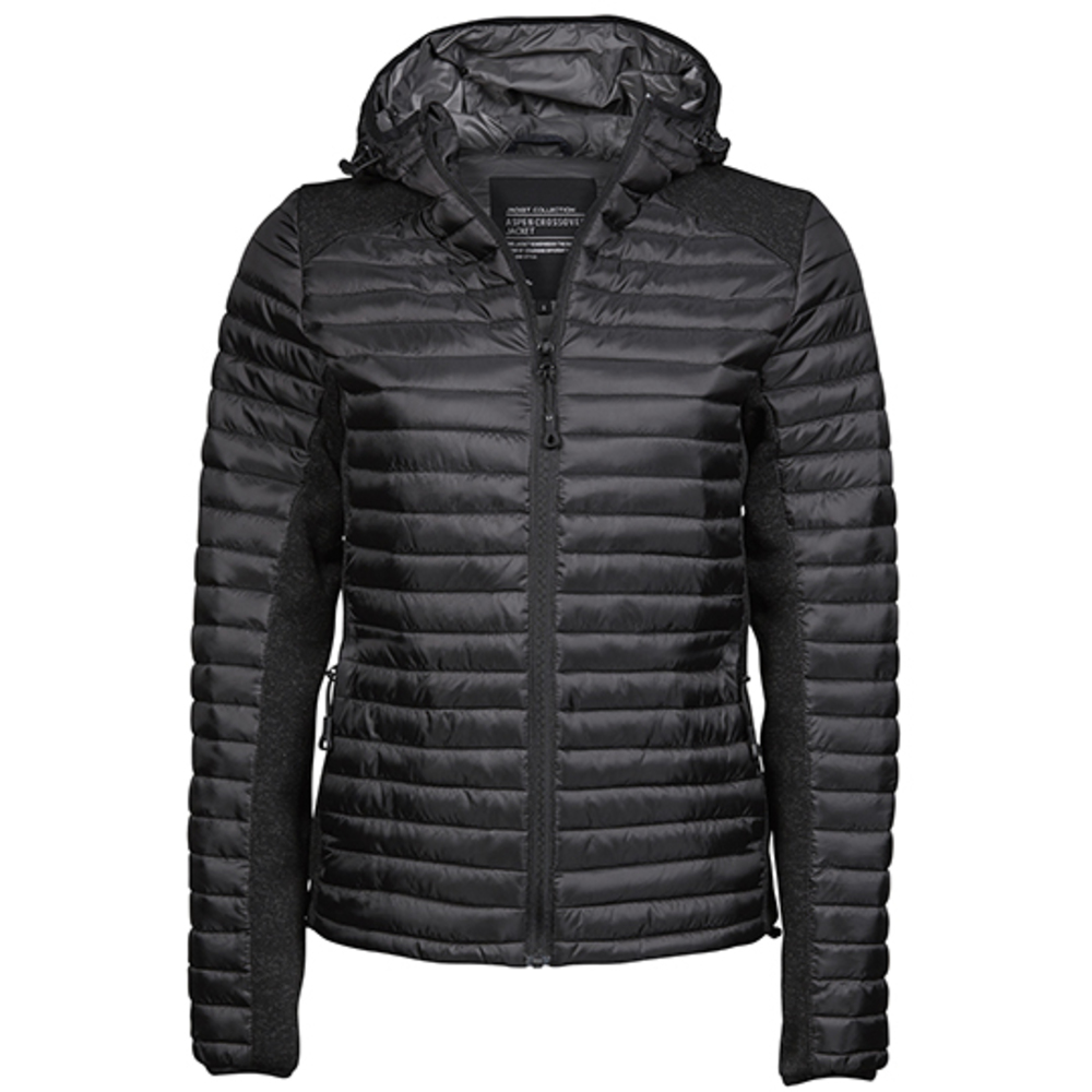 Veste croisée en Aspen à capuche pour dames