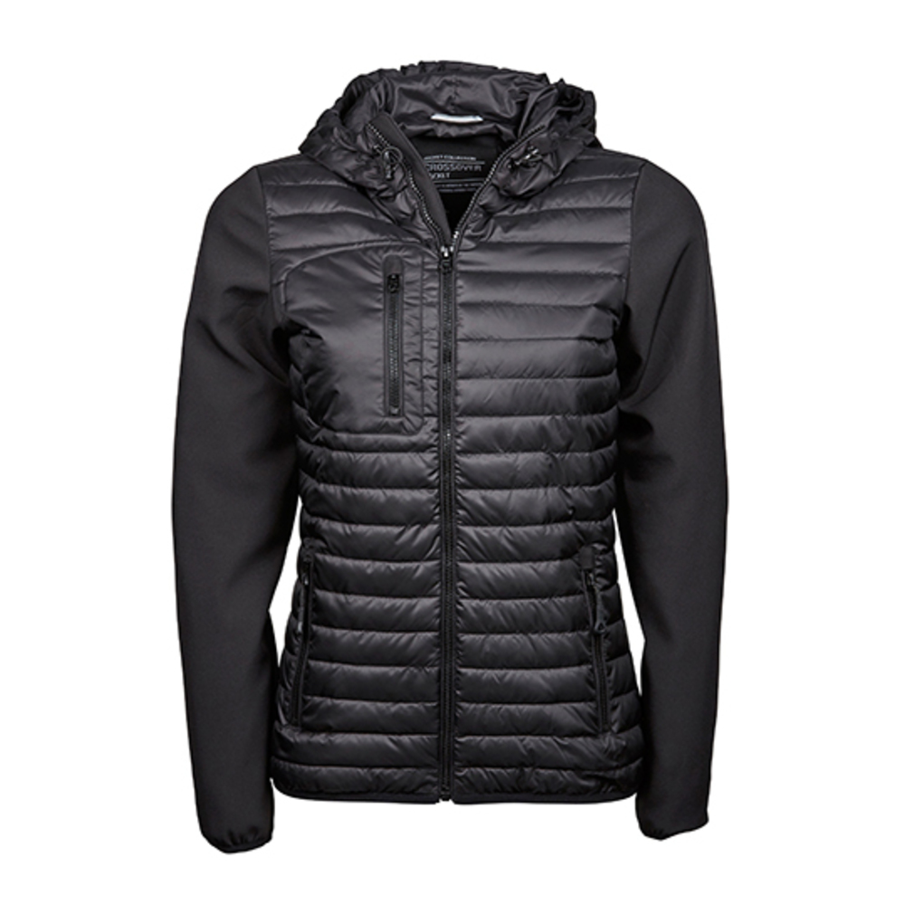 Ladies Hooded Crossover Jacket