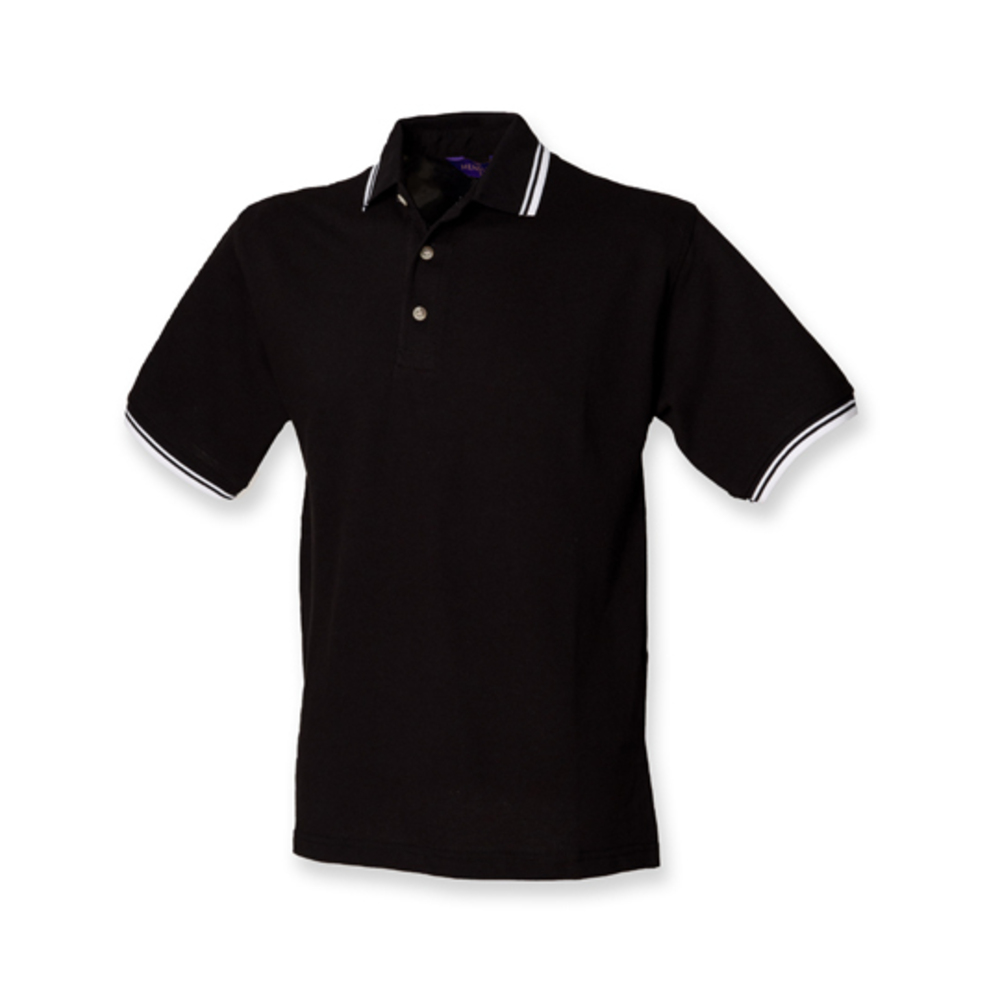 Henbury Tipped pique Polo Shirt Polo camisa