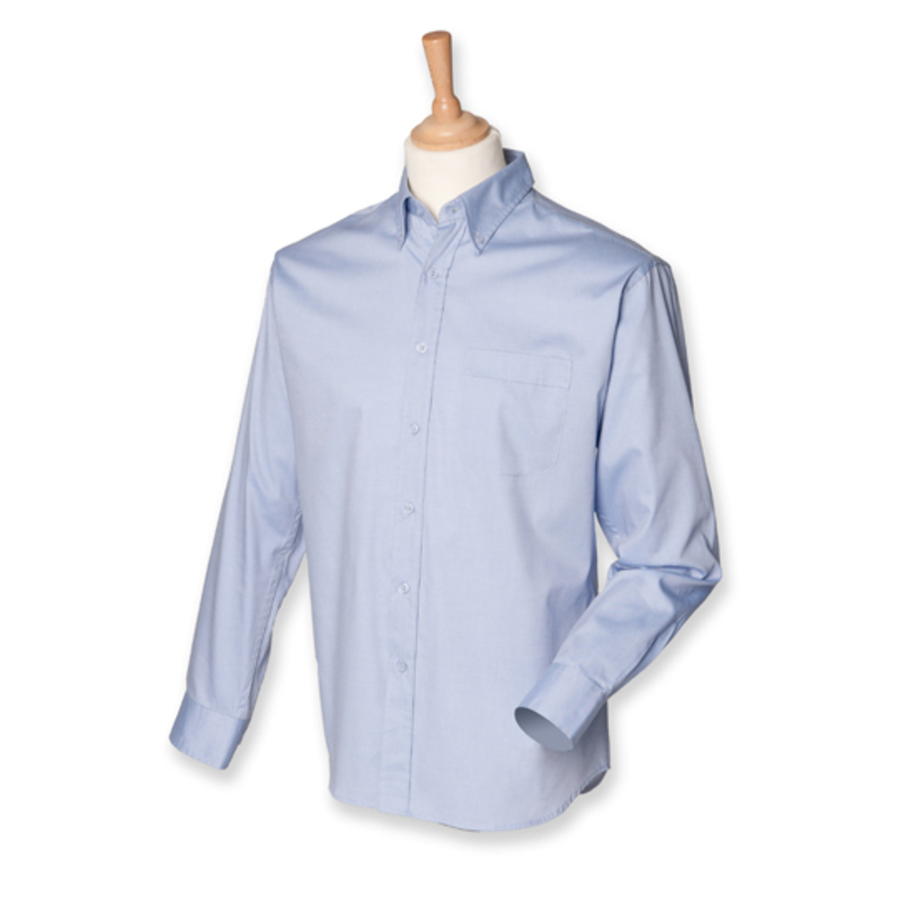 Men`s Long Sleeved Pinpoint Oxford Shirt