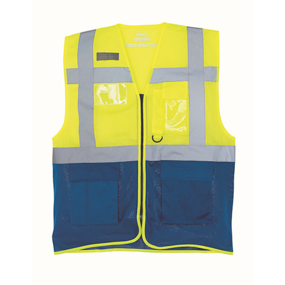 Hi Vis Top Cool Open Mesh Executive Waistcoat